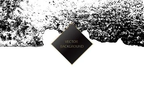 Black waves of mud drops abstract background design Stock Illustration