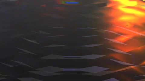 A Black Wavy Background Animation With Orange Light Reflections Stock Footage 297546528