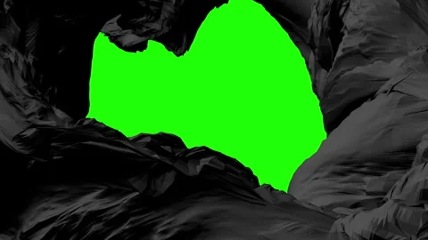 Black wavy background. Green Screen Stock Footage 204122964