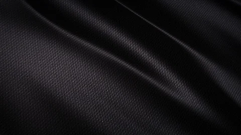 Black wavy fabric motion background cloth Stock Footage