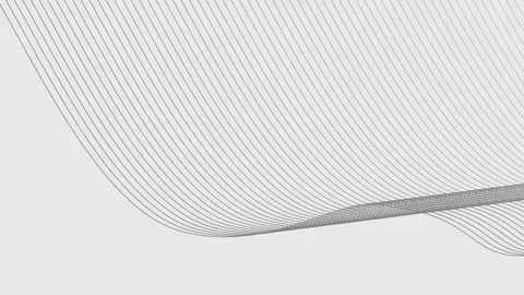 Black Wavy Lines Loop Animation with Gray Background Stock Footage 343061900