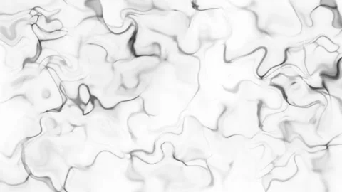Black Wavy Marble Texture on white background Overlay Video Stock Footage 264963301