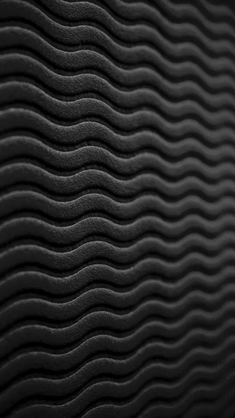 Black wavy ribbed texture slow pan. Stock Footage 339871870