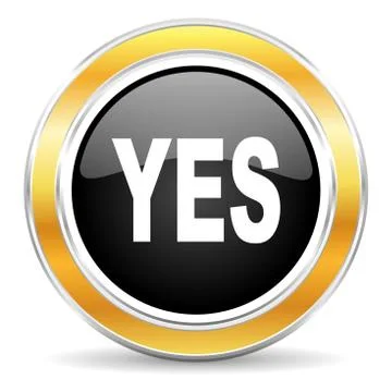 Black web button with golden ring Illustrazione stock