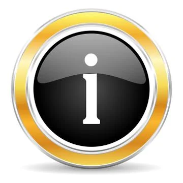 Black web button with golden ring Stockillustratie