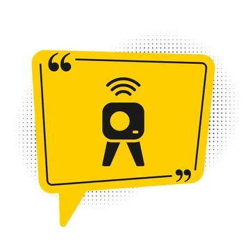 Black Web camera icon isolated on white background. Chat camera. Webcam icon 스톡 일러스트