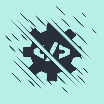 Black Web design and front end development icon isolated on green background イラスト素材