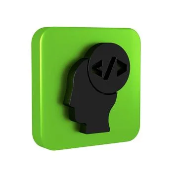 Black Web design and front end development icon isolated on transparent bac.. Stock Illustration