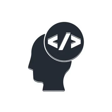Black Web design and front end development icon isolated on white backgroun.. Illustrazione stock