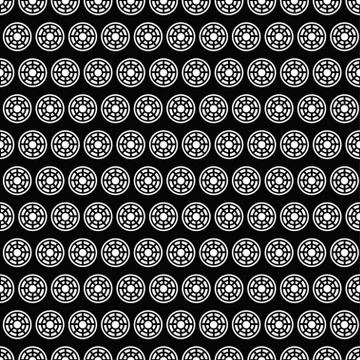 Black web vector seamless pattern Illustrazione stock