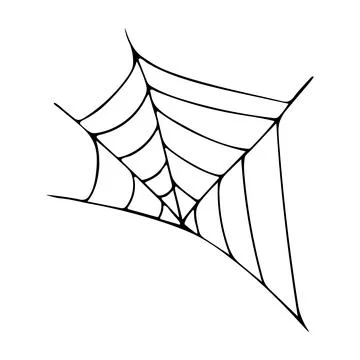 Black web on white background Vector illustration Stock Illustration