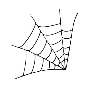 Black web on white background Vector illustration Stock Illustration
