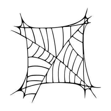 Black web on white background Vector illustration Illustrazione stock