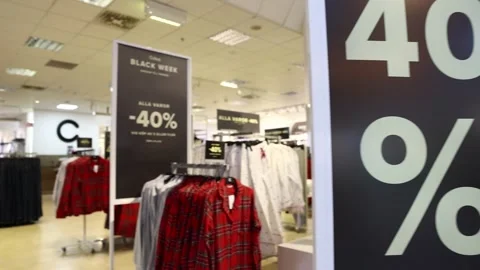 Black week, Linköping, Sweden Video stock 293803028