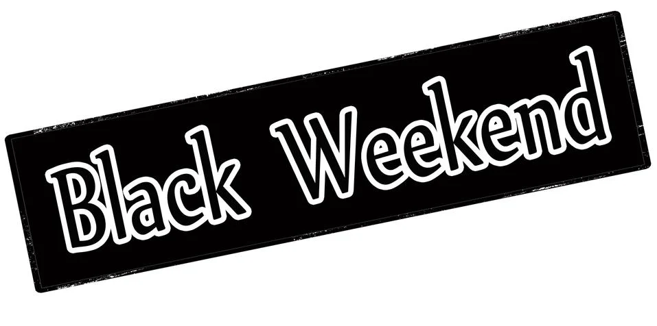 Black weekend Stock Illustration