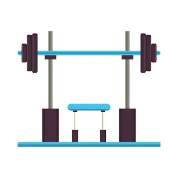 Black weights for arm training Illustrazione stock