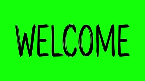 Black welcome text line boil effect animation Video stock 342178962