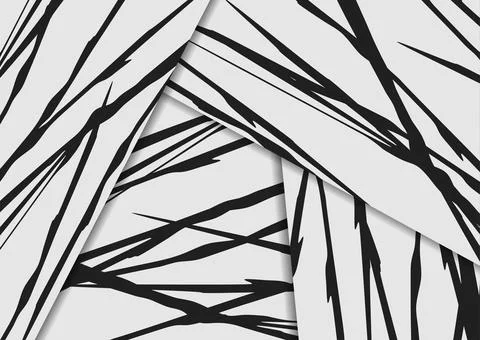 Black white abstract minimal retro geometric background Stock Illustration