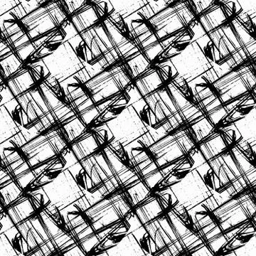 Black-white abstract pattern qualitative illustration for your design Stock-Illustration