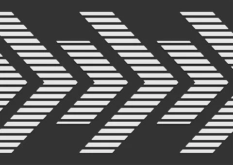 Black white abstract tech geometric background with arrows Stock Illustration