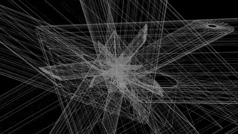 Black &amp; White Abstract VJ Loop Stock Footage 119955814