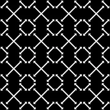 Black white airrow zig zag fabric pattern Stock Illustration