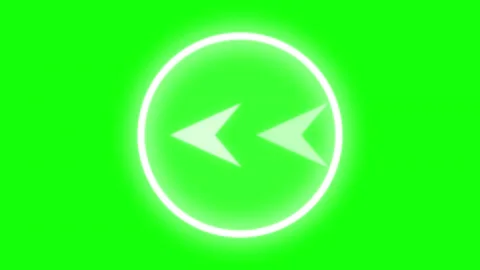 Black White Arrow Horizontal 16:9 Green Screen Vídeo Stock 340461893