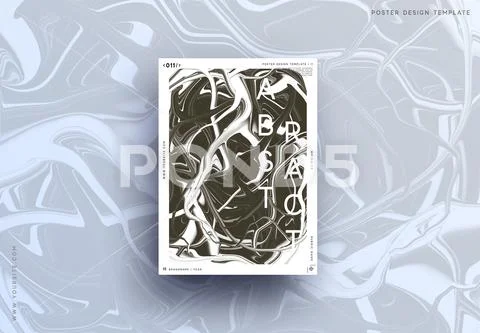 Black white Art marble images. Abstract background pattern of granite dark gray. Stock Illustration