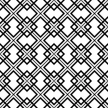Black white asian geometric zig zag pattern                           Illustrazione stock
