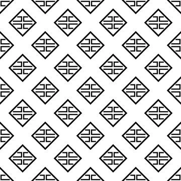 Black white aztec geometric pattern   Stock Illustration