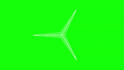 Black White Bird Star Horizontal 16:9 Green Screen Stock Footage 340461476