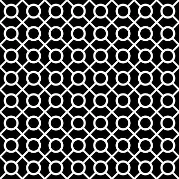 Black white boho stripes pattern Stock Illustration