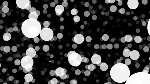 Black White Bokeh Dots Stock Footage 340297386