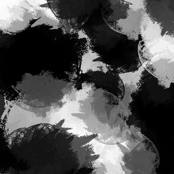 Black White Bold Painted Texture Background Stock Illustration