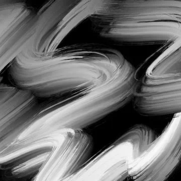 Black White Broad Brush Stroke Background Stock Illustration
