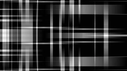 Black White Check Grid Lines Stripes Cross Abstract Plaid Pattern Gridline Video stock 153346417