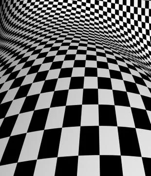 Black-white  checkered plane Illustrazione stock
