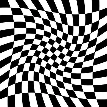 Black White Checkered Vector Art. Checkerboard black and white illustration Stock Illustration