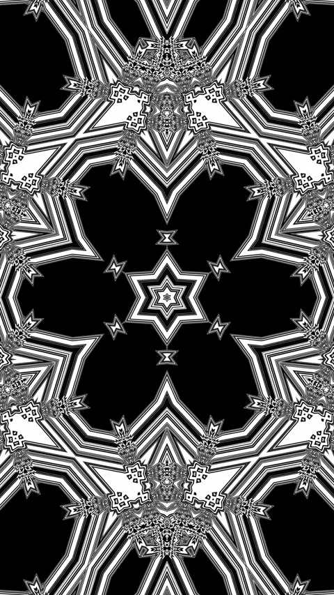 Black White Classy Geometrical Pattern Background Loop Stock Footage 282497770