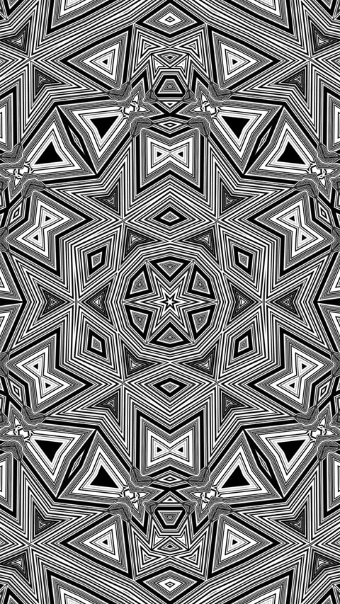 Black White Classy Geometrical Pattern Background Loop Stock Footage 282497772