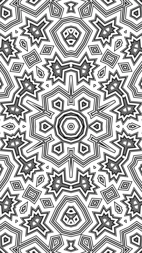 Black White Classy Geometrical Pattern Background Loop Stock Footage 282497773