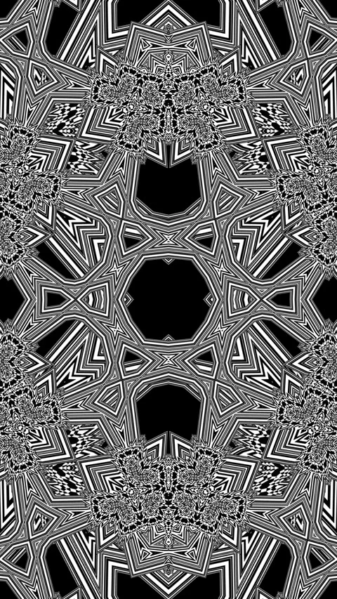 Black White Classy Geometrical Pattern Background Loop Stock Footage 282497774