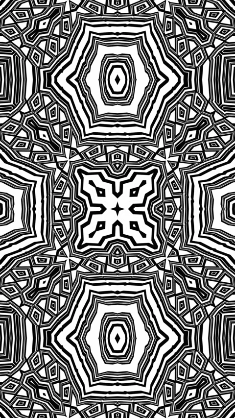 Black White Classy Geometrical Pattern Background Loop Stock Footage 282497801