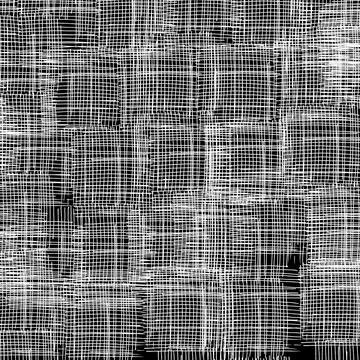 Black White Crosshatched Grid Texture Background Stock Illustration