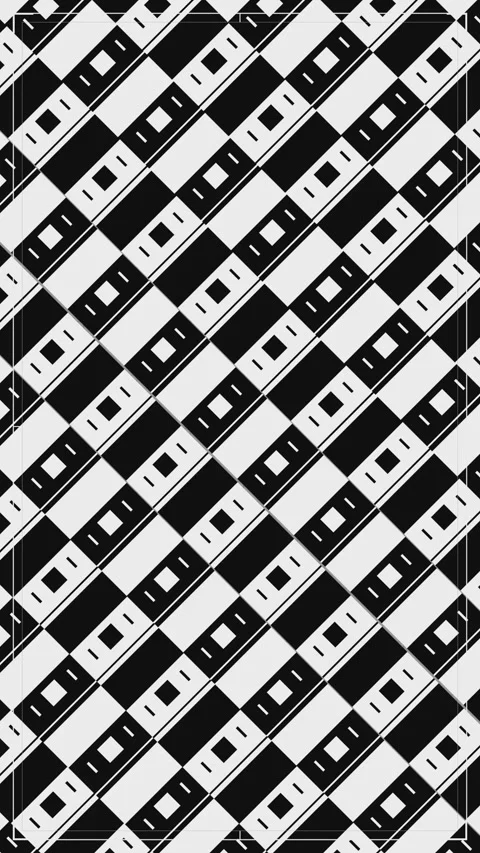 Black white diagonal pattern loop motion graphic texture Stock Footage 346645539