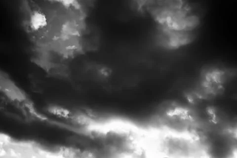 Black &amp; white dramatic sky Foto stock