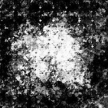Black White Explosive Speckle Texture Background Stock Illustration