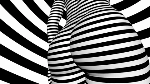 Black White Female Stock Footage 103801504