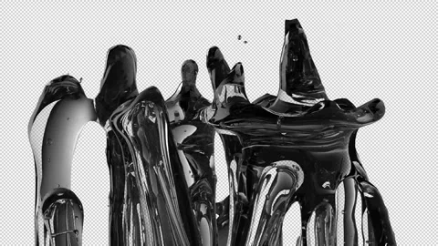 Black white gel 02 Stock Footage 334811367