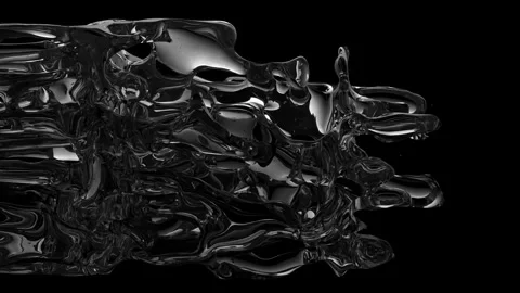 Black White Gel 03 Stock Footage 334910933
